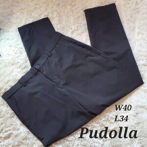 NWT: Pudolla Men's Black Lightweight Golf Sportswear Pants, 40x32